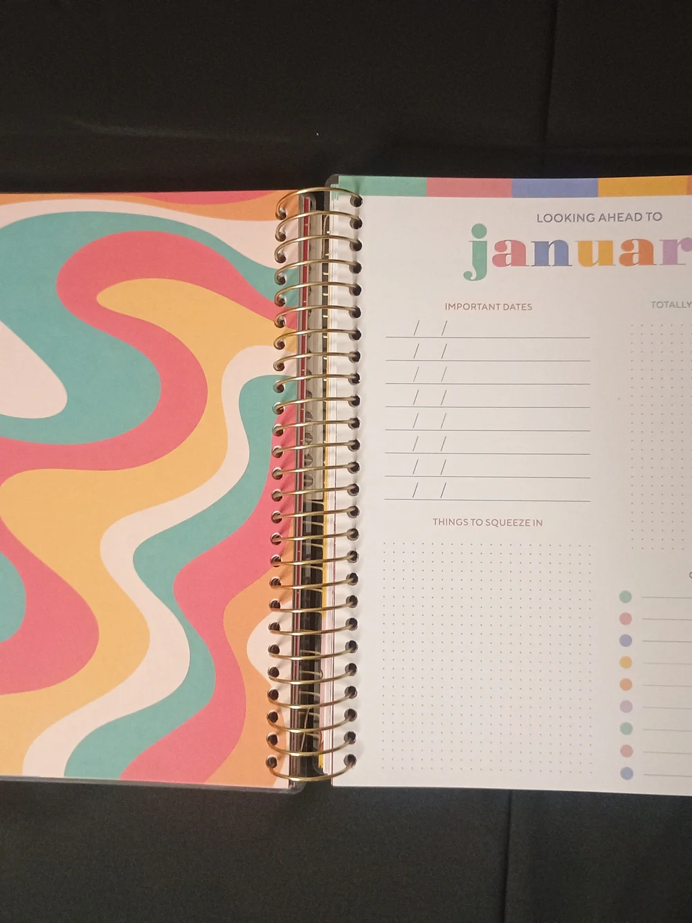 17-Month Floral Planner — Make Life Easy (Brown & Cream Floral)